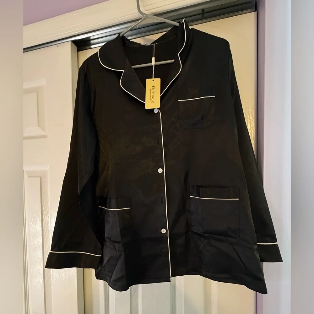 Ekouaer | Silk Pajamas - Picture 2 of 6